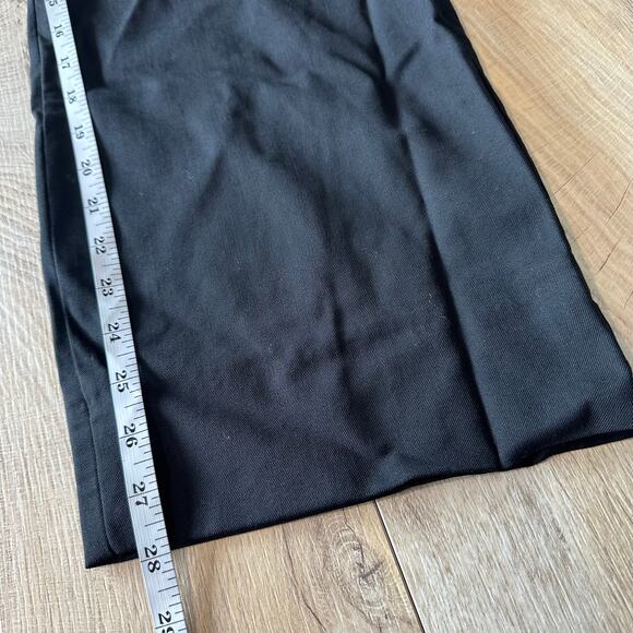 Banana Republic High Rise Modern Straight Siena Italian Wool Pant Black 4 - Picture 11 of 11